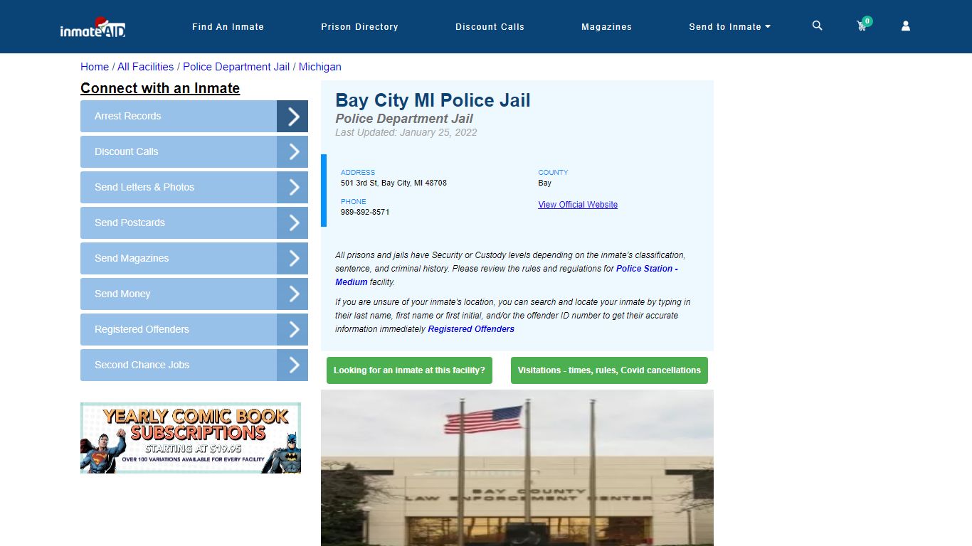 Bay City MI Police Jail & Inmate Search - Bay City, MI
